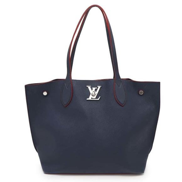 LOUIS VUITTON Red Leather Tote Bag - Picture 1 of 16